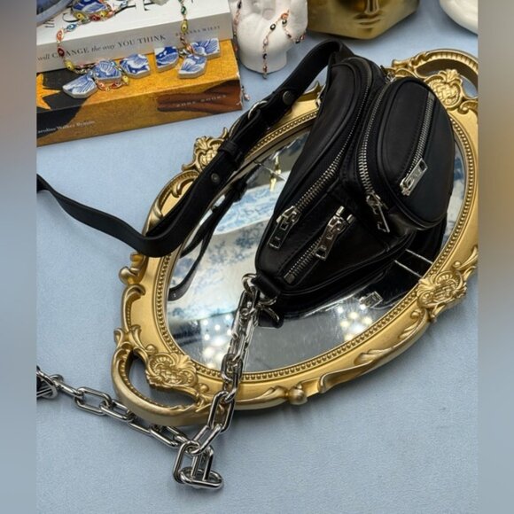 🆕 ALEXANDER WANG 🧿 NWOT Mini Attica Soft Leather Crossbody Belt Bag AUTHENTIC - Picture 5 of 16